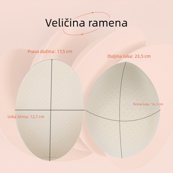 Ramenski jastuk, debela spužva, 3D bezšivni dizajn za kapute i odijela, unisex (Brand: Honey ziji; Materijal: pamuk; Debljina: debela; Funkcija: bez tragova, prozračna, poboljšava pristajanje)