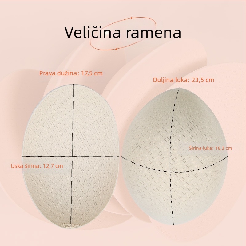 Ramenski jastuk, debela spužva, 3D bezšivni dizajn za kapute i odijela, unisex (Brand: Honey ziji; Materijal: pamuk; Debljina: debela; Funkcija: bez tragova, prozračna, poboljšava pristajanje)