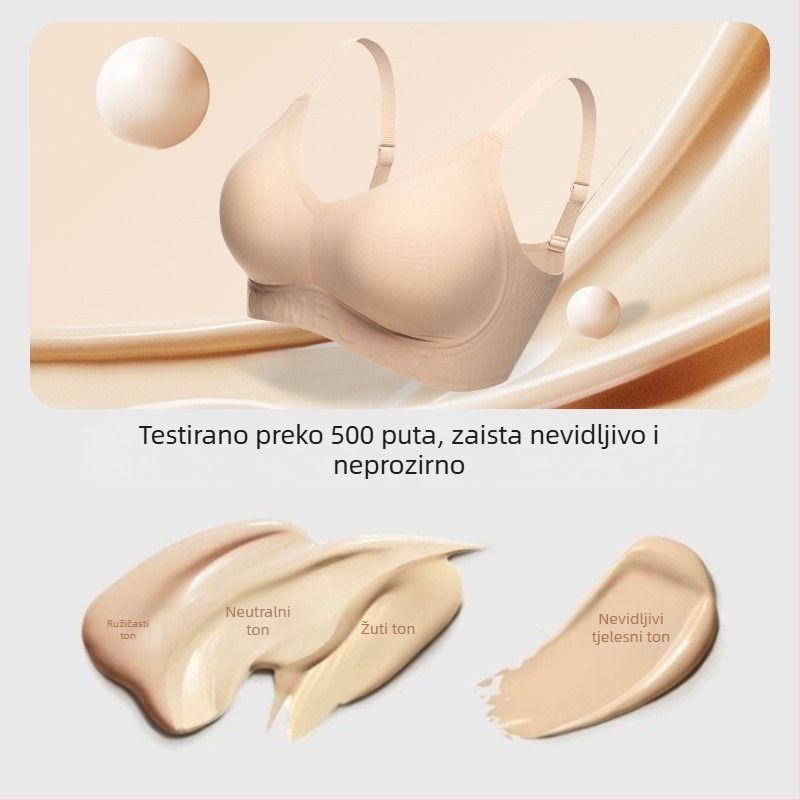 Nevidljivi bežični grudnjak za žene, oblikuje bočne grudi, blagi podizanje, mek podrška
