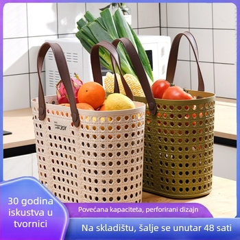 PP plastični koš za voće i povrće, pastoralni stil, izdanje ljeta 2024