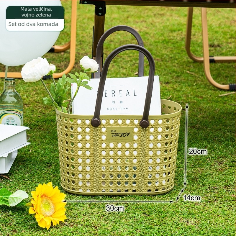 PP plastični koš za voće i povrće, pastoralni stil, izdanje ljeta 2024