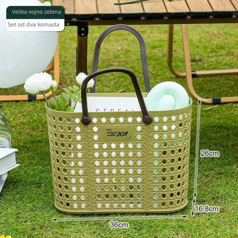 PP plastični koš za voće i povrće, pastoralni stil, izdanje ljeta 2024