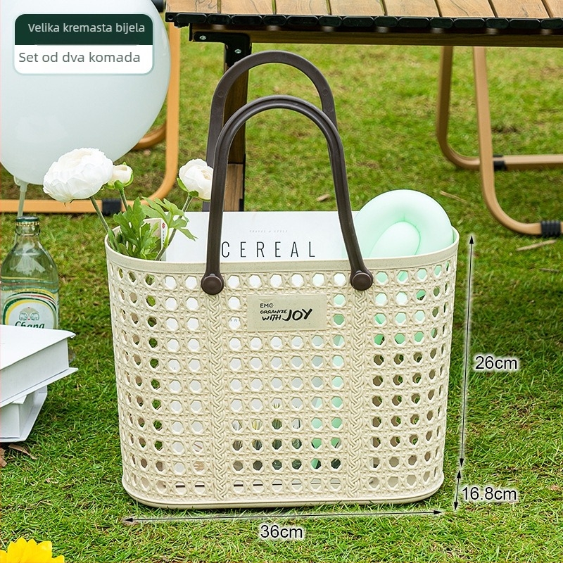PP plastični koš za voće i povrće, pastoralni stil, izdanje ljeta 2024