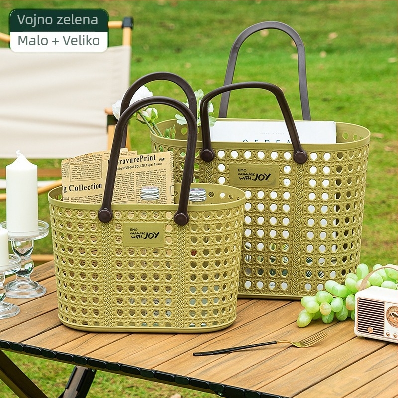 PP plastični koš za voće i povrće, pastoralni stil, izdanje ljeta 2024