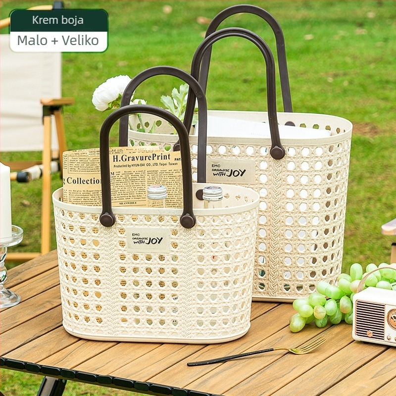 PP plastični koš za voće i povrće, pastoralni stil, izdanje ljeta 2024