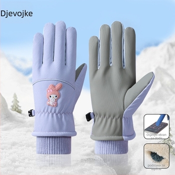 Unisex zimske rukavice za skijanje - vodonepropusne, otporne na vjetar, tople, s osjetnim zaslonom, s podijeljenim prstima