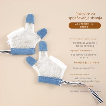Dječje rukavice protiv grizenja prstiju – unisex, protuklizne, za sve sezone, proljeće 2025