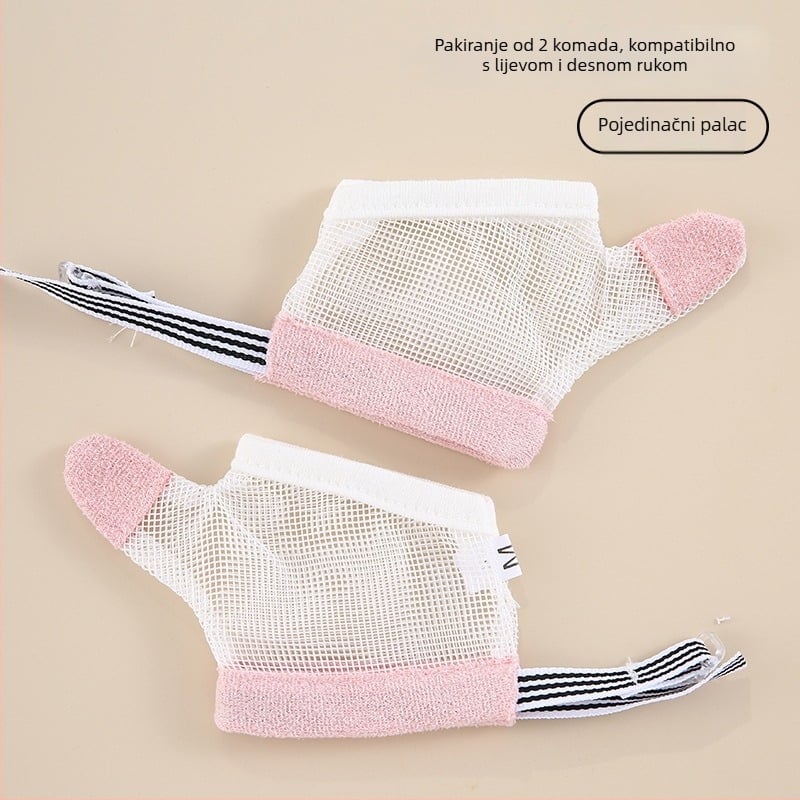 Dječje rukavice protiv grizenja prstiju – unisex, protuklizne, za sve sezone, proljeće 2025