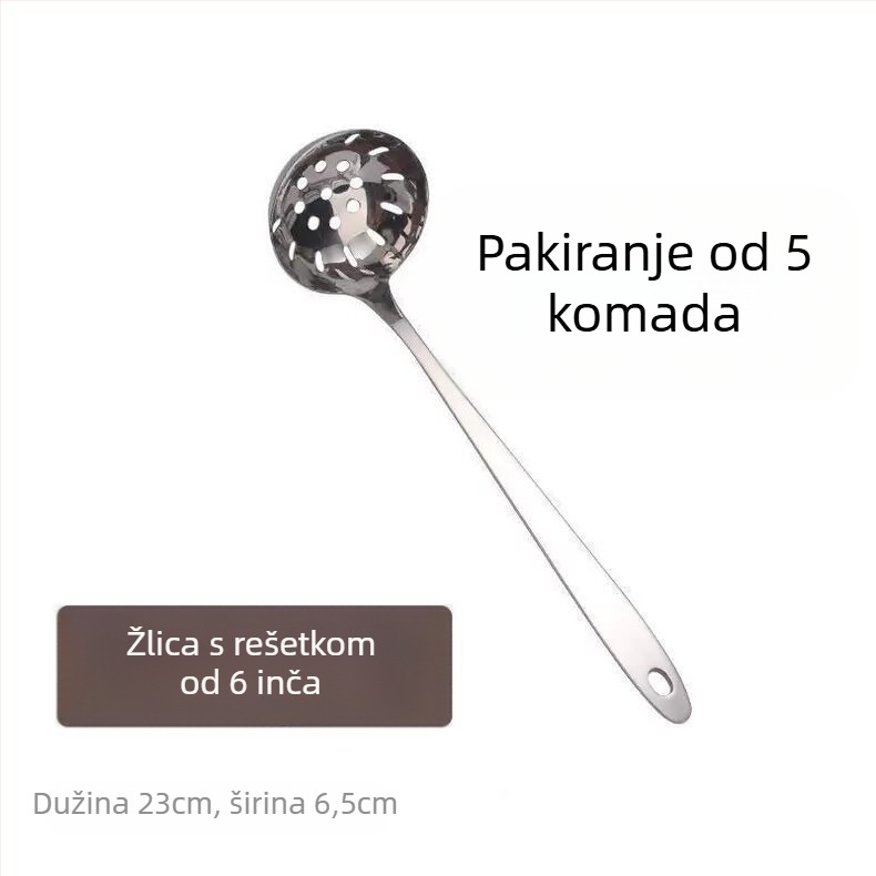 Debela juha žlica od nehrđajućeg čelika za restorane i kućanstva; jednostavan stil; kategorija: žlica; marka: 1.