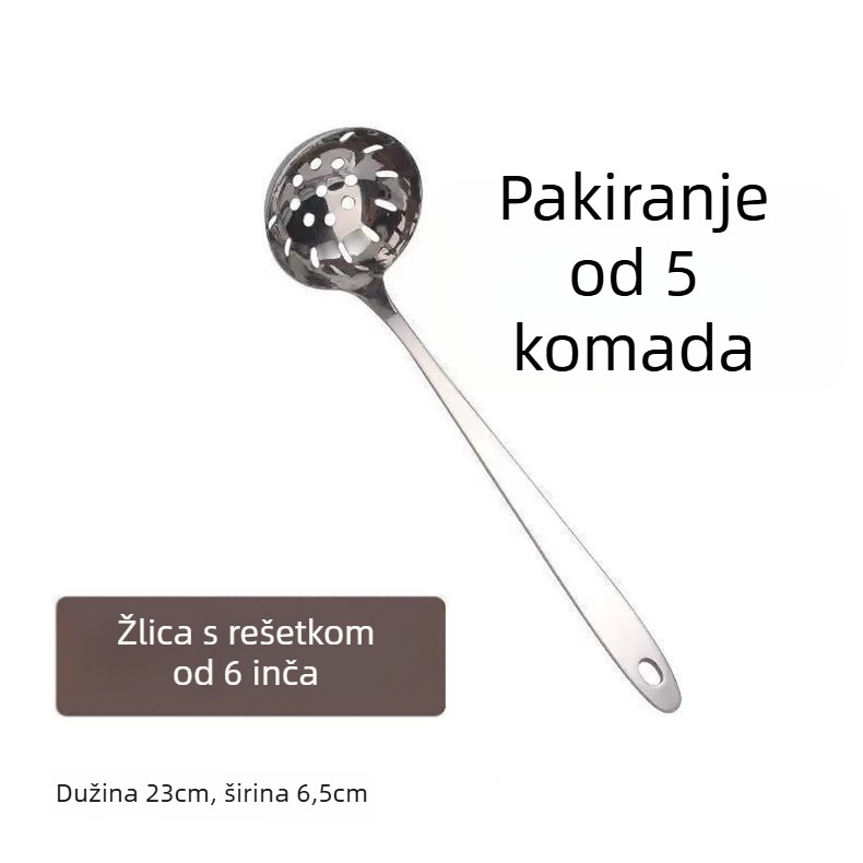 Debela juha žlica od nehrđajućeg čelika za restorane i kućanstva; jednostavan stil; kategorija: žlica; marka: 1.