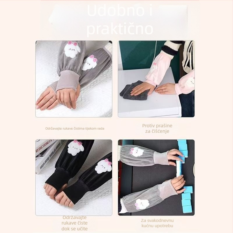Rukavi sa zekom – dva u jedan za zimu, flis, vezenje, crtani stil za djecu