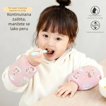 Dječje rukave za zaštitu ruku s crtić uzorkom, poliester, protiv prljavštine, za djecu, sve sezone