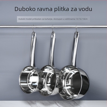 Kevan nehrđajući čelik – žlica za vodu s integriranom dubokom dugom drškom