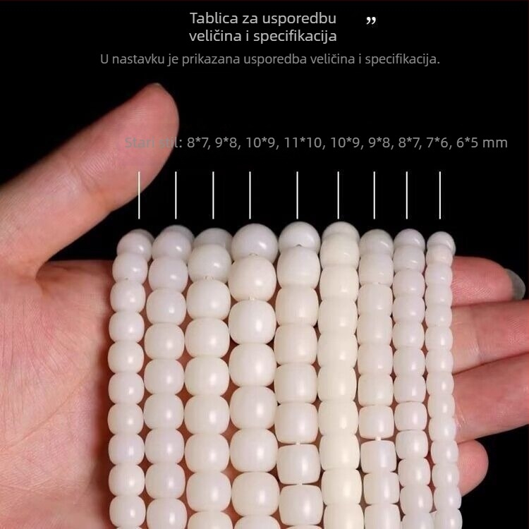Narukvica Bodhi s 114 perlama, moderni minimalistički dizajn, ručna i polu-mehanička izrada, unisex, DIY nakit