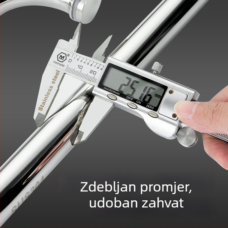 Drška za staklena vrata kupaonice – 304 inox, precizno poliranje, za klizna vrata, model 200