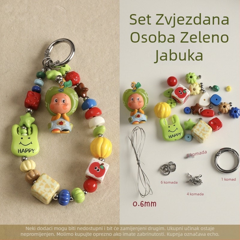 DIY dodaci za nakit PVC ručno pletene perle tekstura originalni dizajn