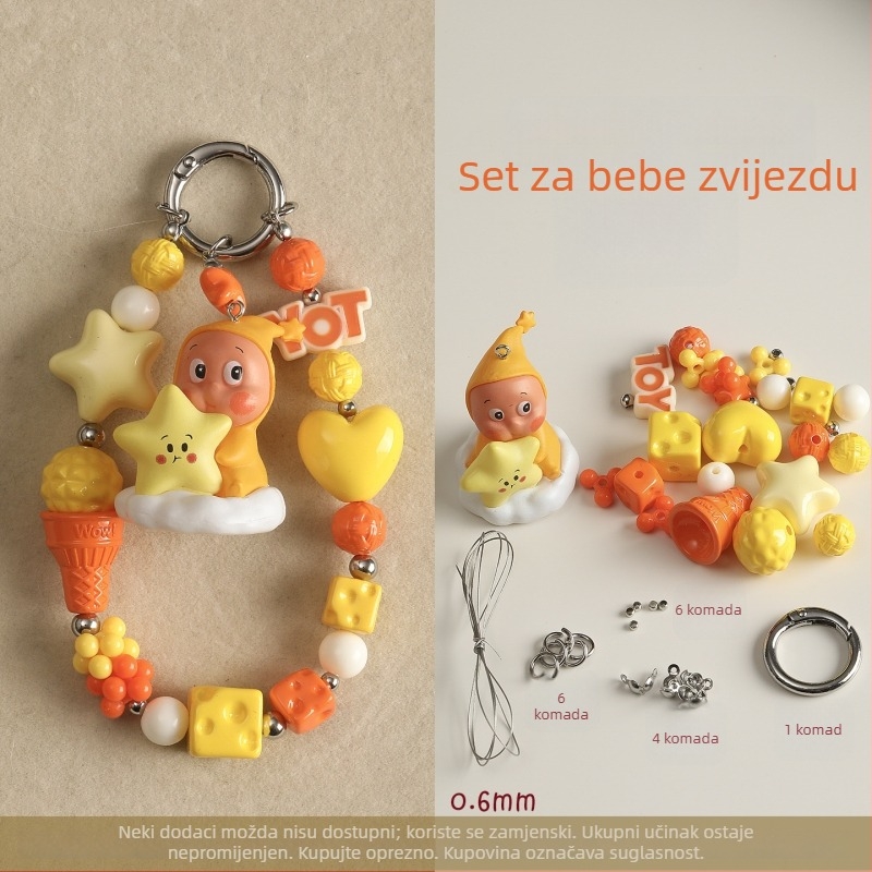 DIY dodaci za nakit PVC ručno pletene perle tekstura originalni dizajn