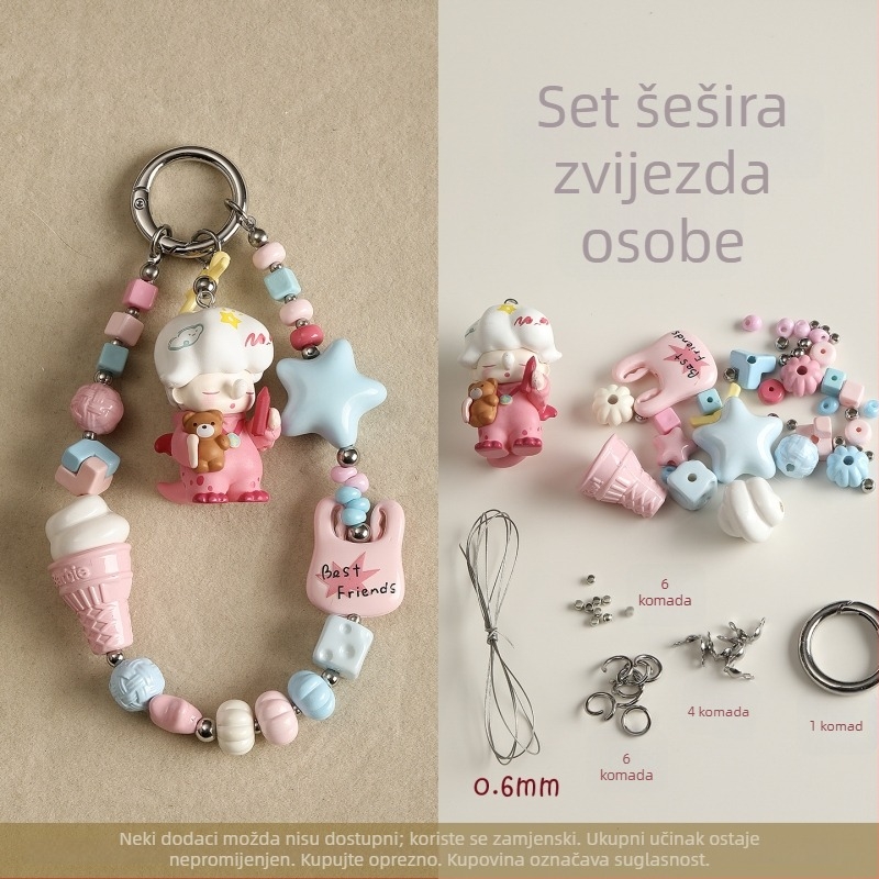 DIY dodaci za nakit PVC ručno pletene perle tekstura originalni dizajn