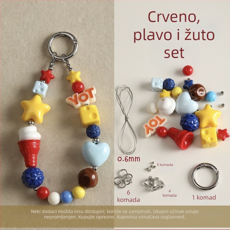 DIY dodaci za nakit PVC ručno pletene perle tekstura originalni dizajn