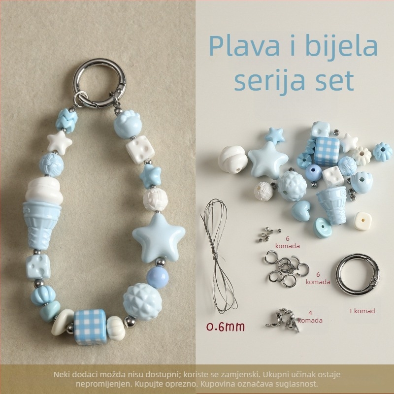 DIY dodaci za nakit PVC ručno pletene perle tekstura originalni dizajn