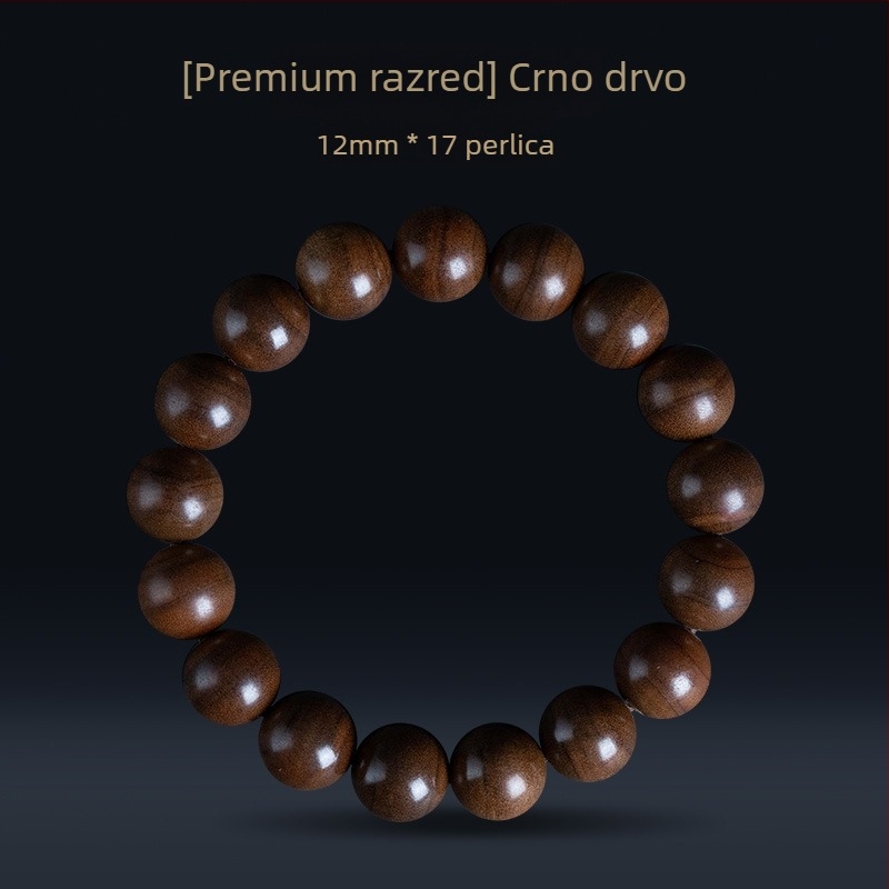 Narukvica od sandalovine s Buddha perlicama, etnički stil, polirani završetak, ljetno izdanje 2023., narukvica za parove