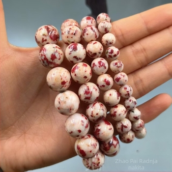 Narukvica od cinnabara, geometrijski dizajn, retro stil, unisex, Seiko obrada, 18 komada