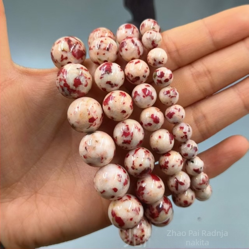 Narukvica od cinnabara, geometrijski dizajn, retro stil, unisex, Seiko obrada, 18 komada