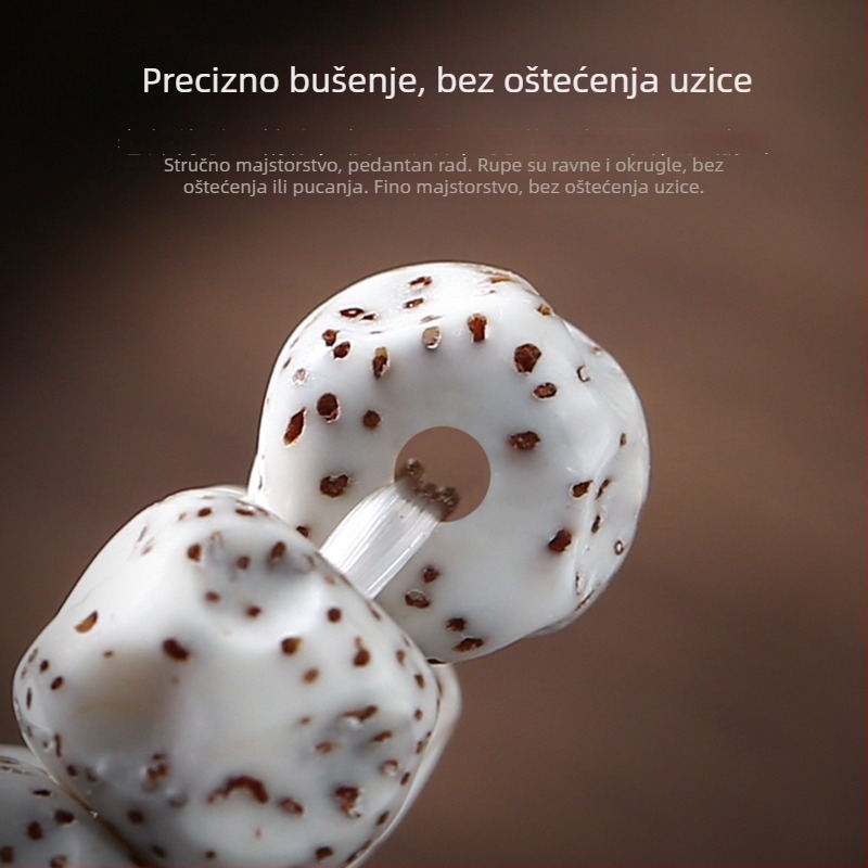 8 mm Bodhi perle sa motivom zvijezde i mjeseca, budističke molitvene perle, unisex narukvica, ručno polirano