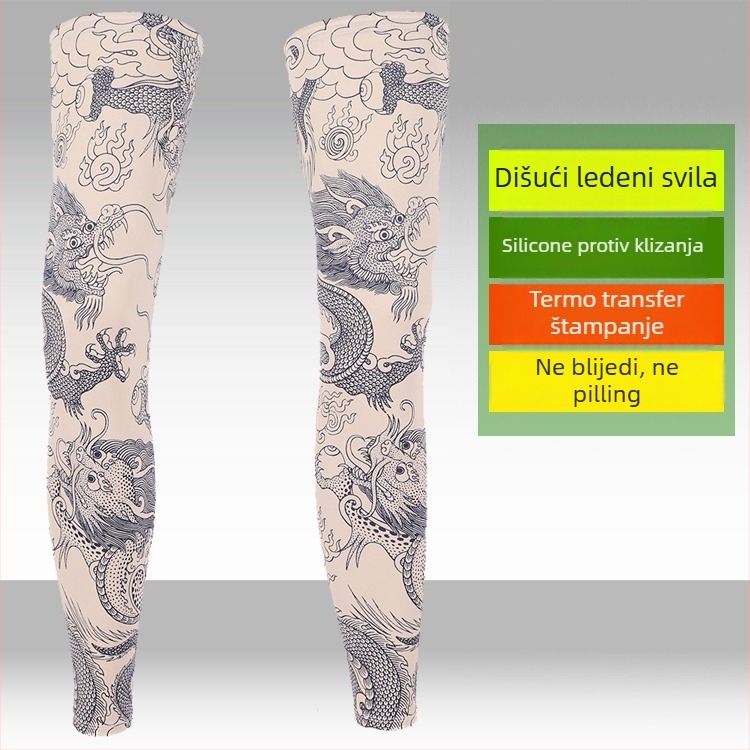 Sportske rukave za noge i stopala s UV zaštitom, dugi dizajn, Lycra-Spandex tkanina, za ribolov, biciklizam i košarku