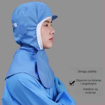 Pamukasta pulover kapa za posao s kratkim obodom, kupolasti vrh, jednobojna, mogućnost prilagođavanja logotipa, za preradu hrane