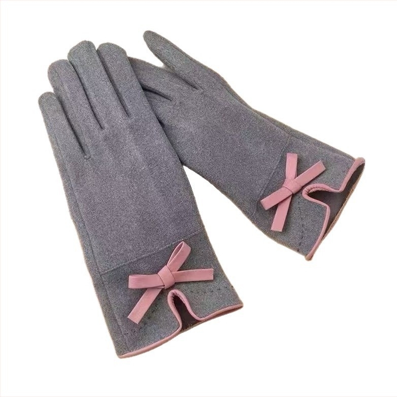 Ženske zimske rukavice Derong materijal, termalne, rukavice s prstima, za jesen i zimu