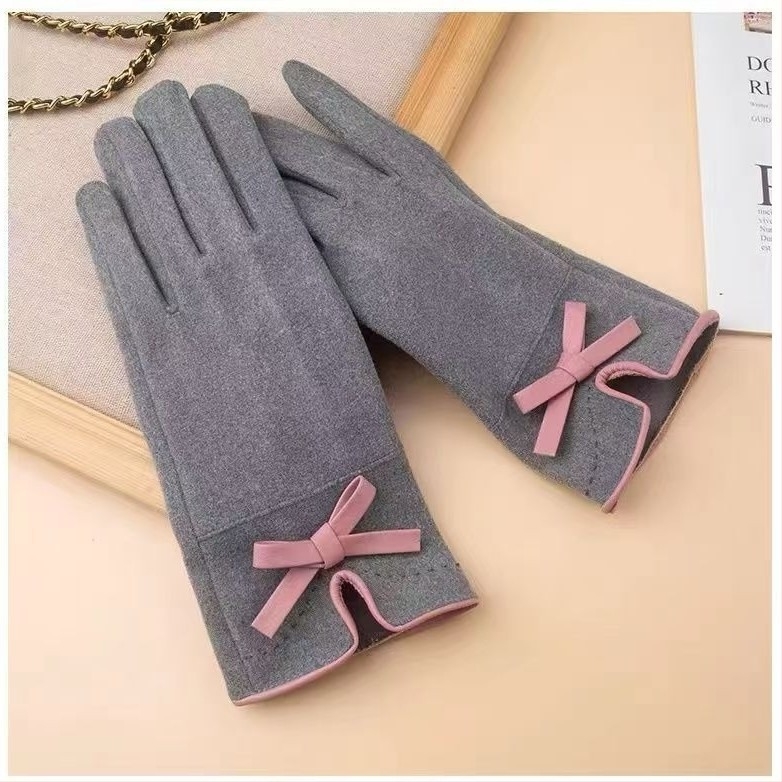 Ženske zimske rukavice Derong materijal, termalne, rukavice s prstima, za jesen i zimu