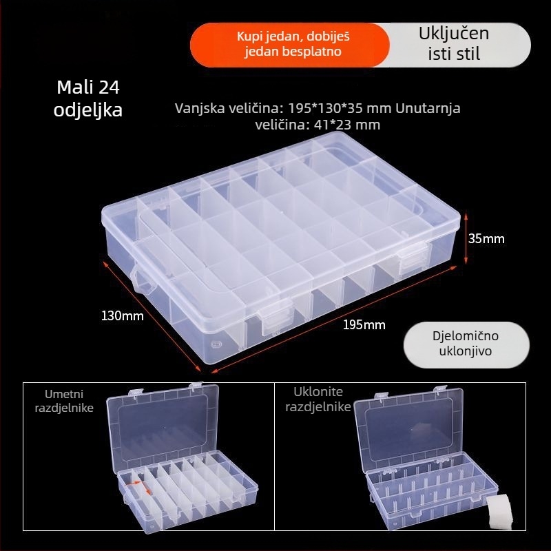 Kutija za nakit s poklopcem - otporna na prašinu, papirnata konstrukcija, pastirski stil, za nakit