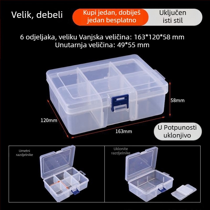 Kutija za nakit s poklopcem - otporna na prašinu, papirnata konstrukcija, pastirski stil, za nakit