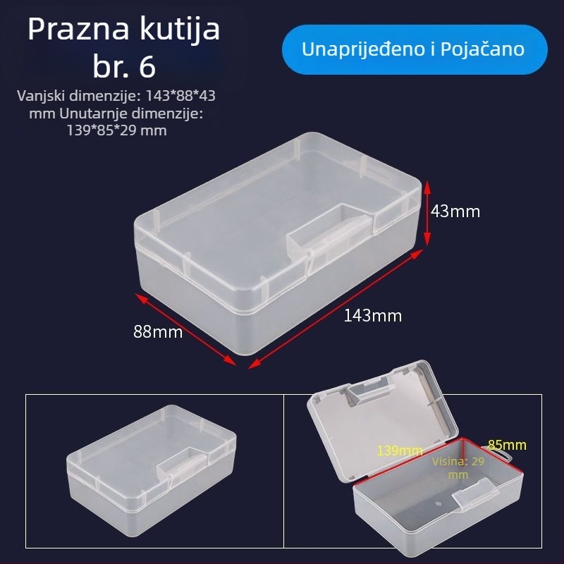 Kutija za nakit s poklopcem - otporna na prašinu, papirnata konstrukcija, pastirski stil, za nakit