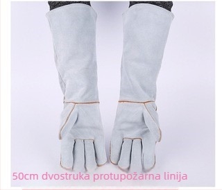 Zavarivačke rukavice, kravlja koža, Yingshuo marka, za elektrovarenje, brodogradnju i gradilišta