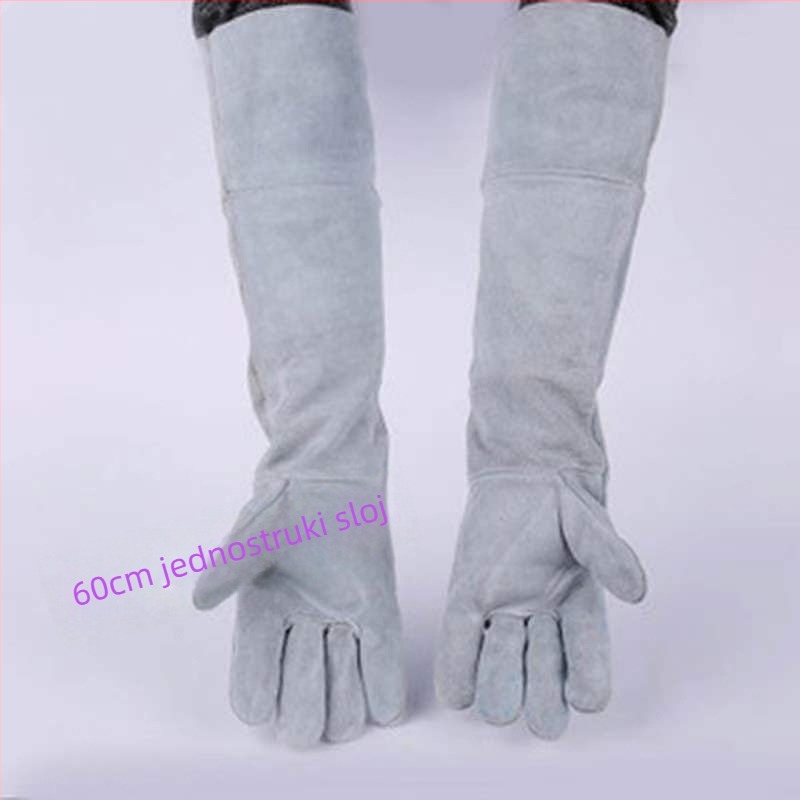 Zavarivačke rukavice, kravlja koža, Yingshuo marka, za elektrovarenje, brodogradnju i gradilišta