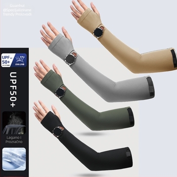 Rukav za zaštitu od sunca za nadlakticu, prozračni najlon, UV zaštita, originalni dizajn, proljeće 2025