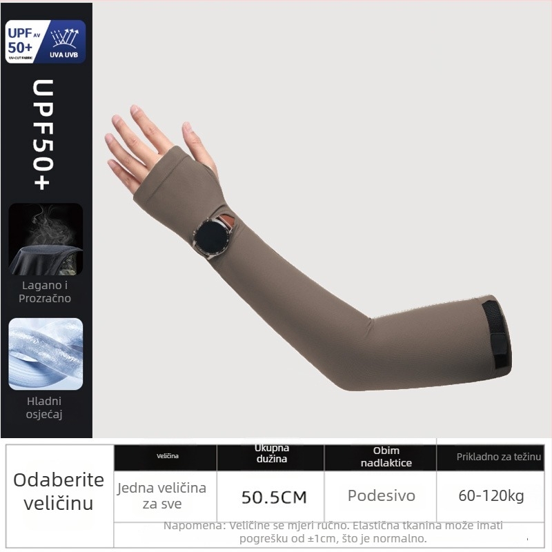 Rukav za zaštitu od sunca za nadlakticu, prozračni najlon, UV zaštita, originalni dizajn, proljeće 2025