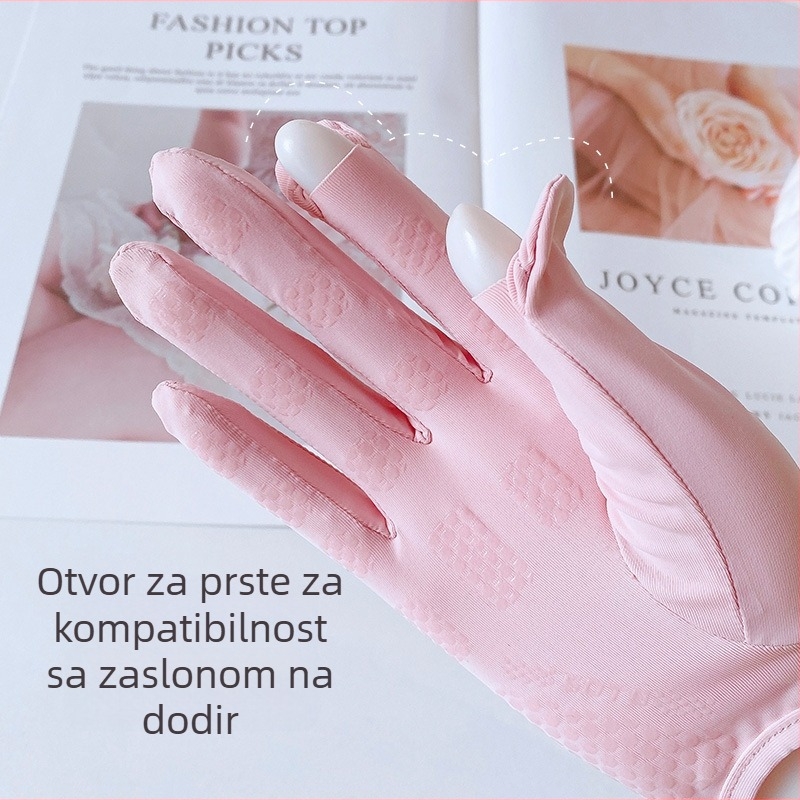 Ljetne rukave za zaštitu od sunca, Ice Silk tkanina, glavni materijal poliester, udio 81-95%, prozračni, protuklizni