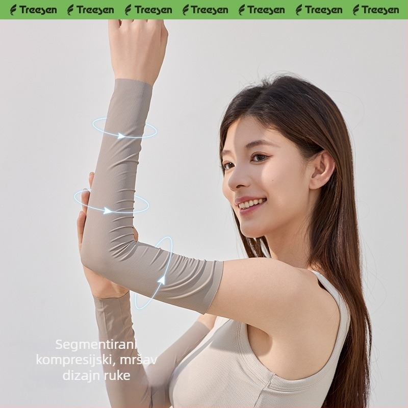 Rukav bez prstiju od najlona, ledeno-svilna tekstura, UV zaštita za vožnju biciklom (81–95% najlon)