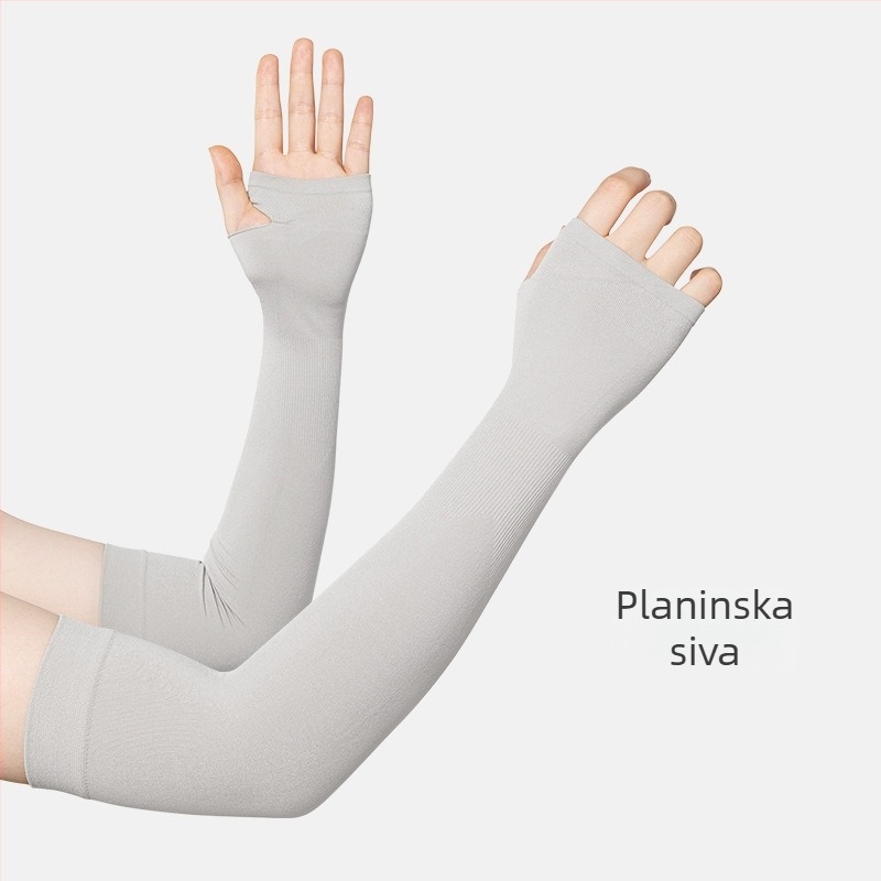 Dugi rukavi od najlona i spandeksa s logom, UV zaštita, unisex, za outdoor aktivnosti