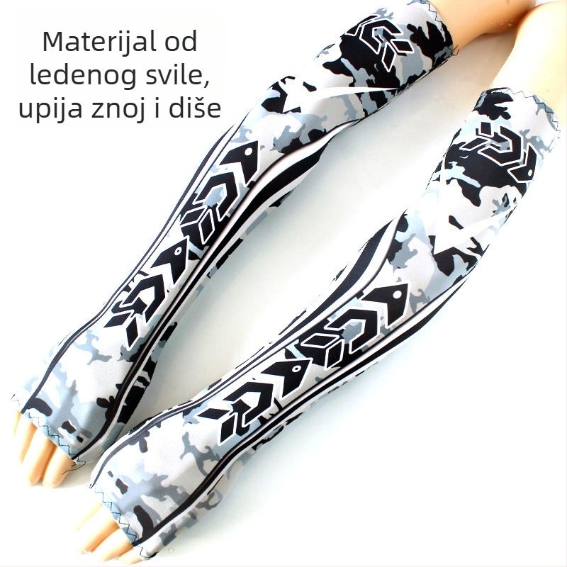 Vanjski rukav za zaštitu od sunca s kamuflažnim uzorkom, Milk Silk tkanina, unisex, odrasli