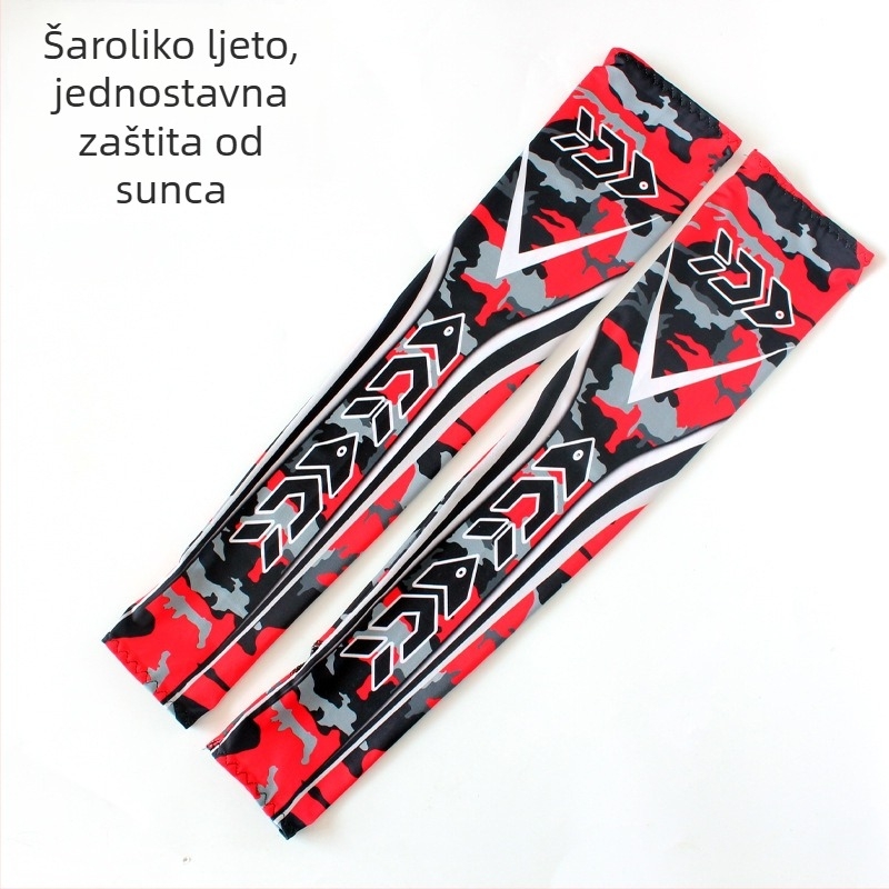 Vanjski rukav za zaštitu od sunca s kamuflažnim uzorkom, Milk Silk tkanina, unisex, odrasli
