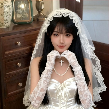 Dodatak za glavu za cosplay: cvjetni motiv, šal-stil, tkanina, ženski dizajn, prilagodljivo