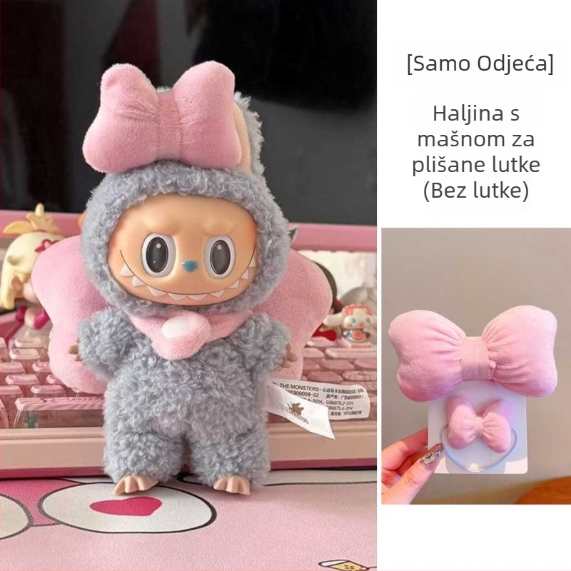 Ručno izrađene odjeće za plišanu lutku s mašnicom — dodatak za oblačenje