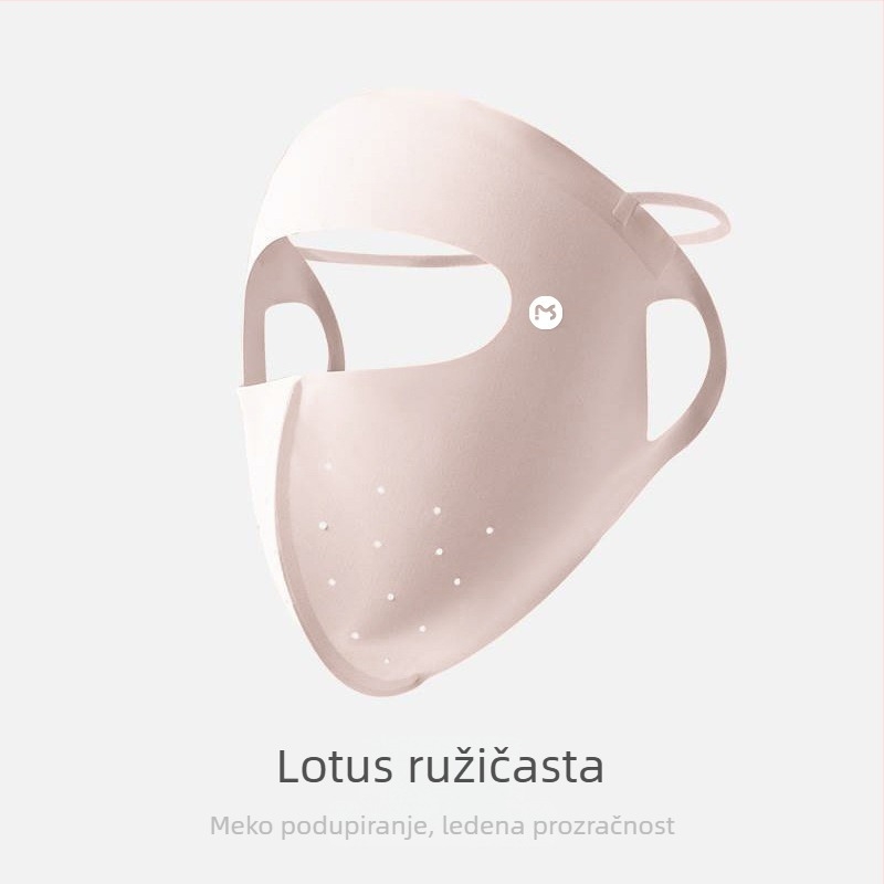 Meetsunny maska za cijelo lice s UV zaštitom, prozračna, brzo se suši, prašinu otporna, najlon tkanina
