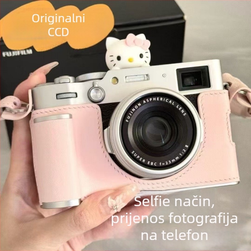 CCD digitalna kamera s prednjom i stražnjom dvostrukom lećom, početna razina, kampus retro dizajn, 40–50MP, 8x optični zum, 2,4 inča LCD, TF kartica, elektronička stabilizacija slike