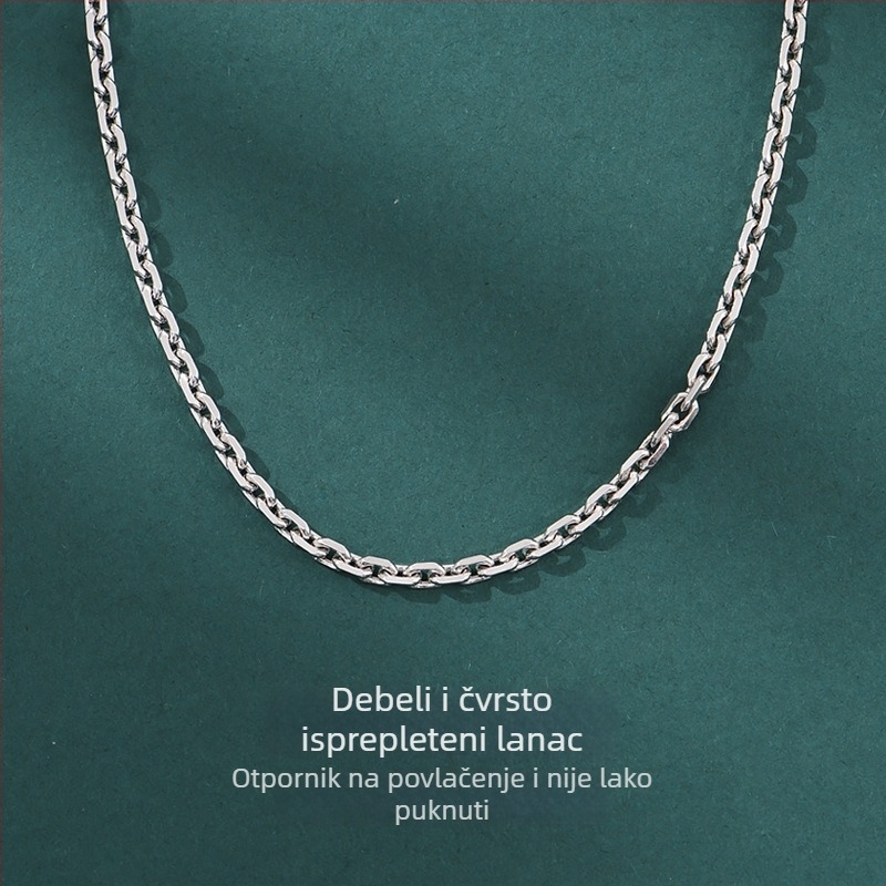 Lanac od S925 srebra – pulover lanac, parni stil, originalni dizajn