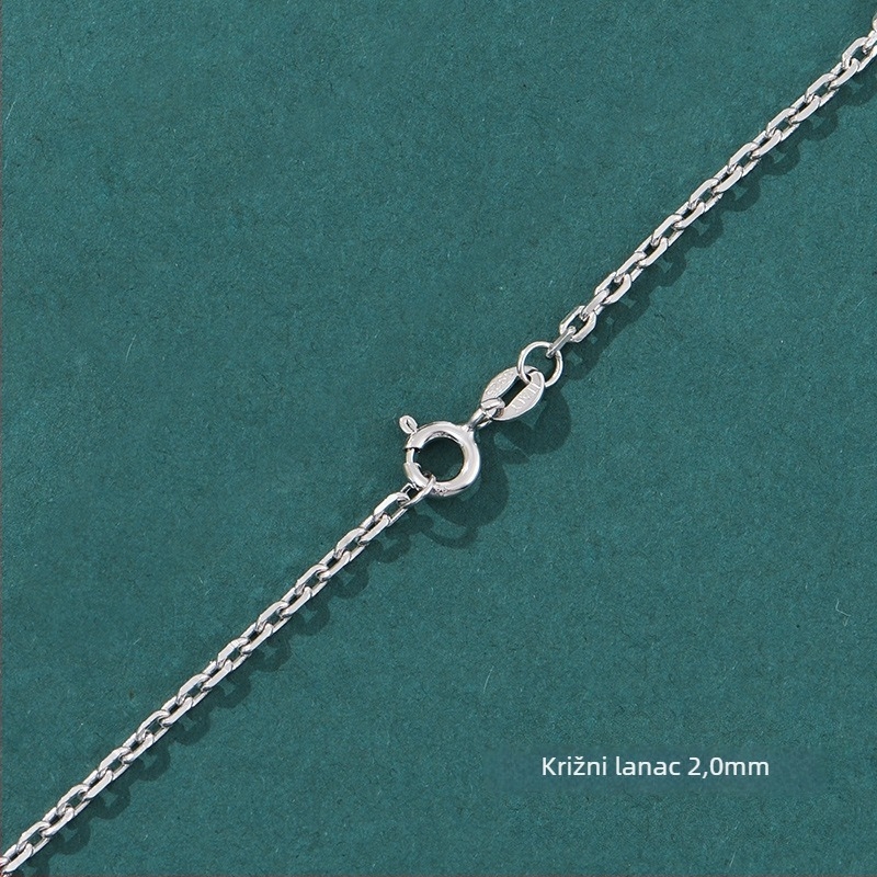 Lanac od S925 srebra – pulover lanac, parni stil, originalni dizajn